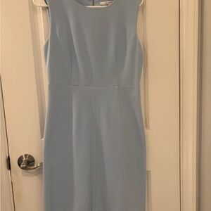 Diane Von Furstenberg Light Blue Sleeveless Sheath Dress